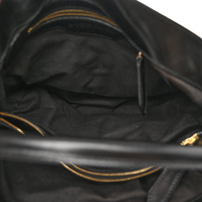 Burberry House Check Bridle Calfskin Medium Gosford Hobo Black 7 of 13