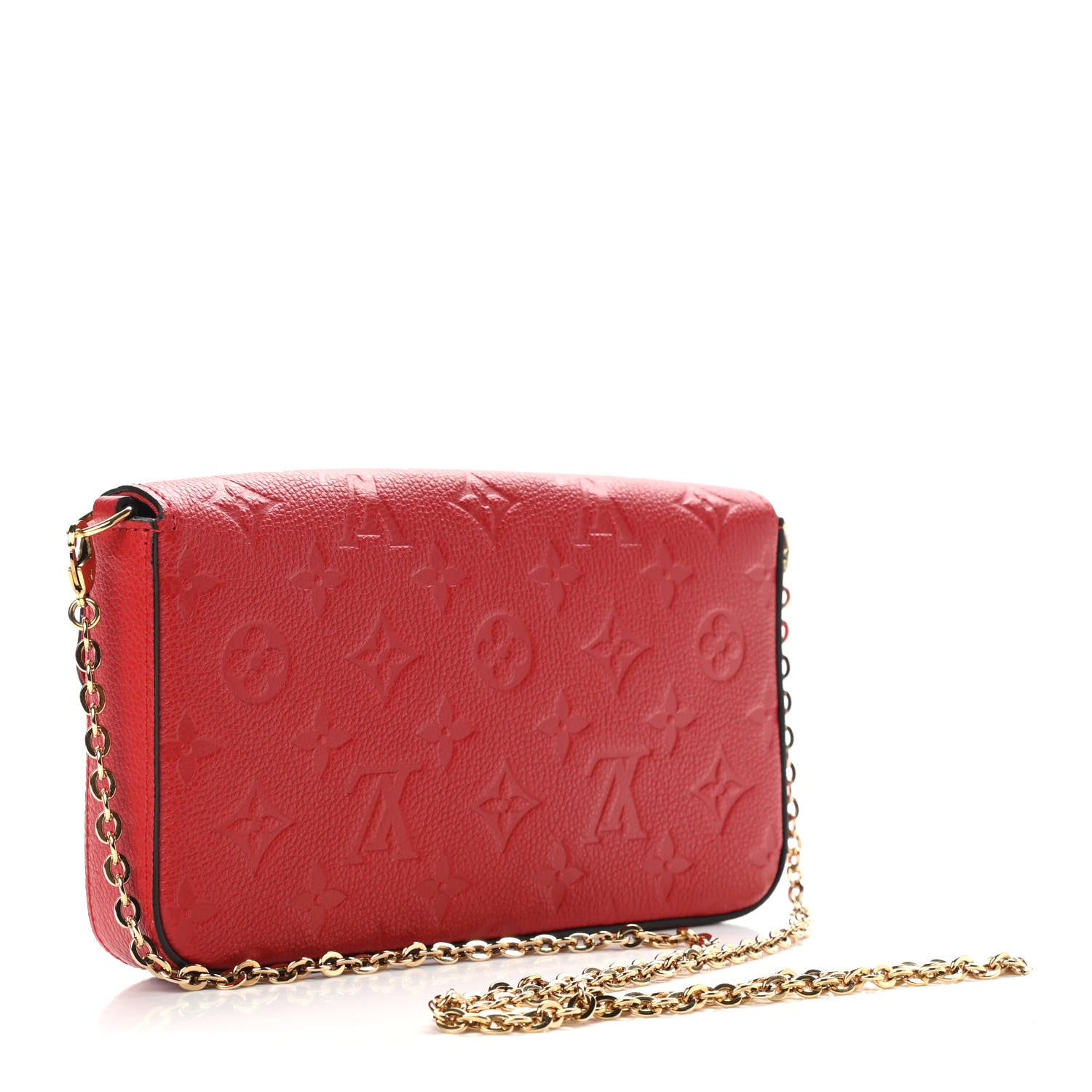 Louis Vuitton Empreinte Pochette Felicie Chain Wallet Cherry 2 of 9