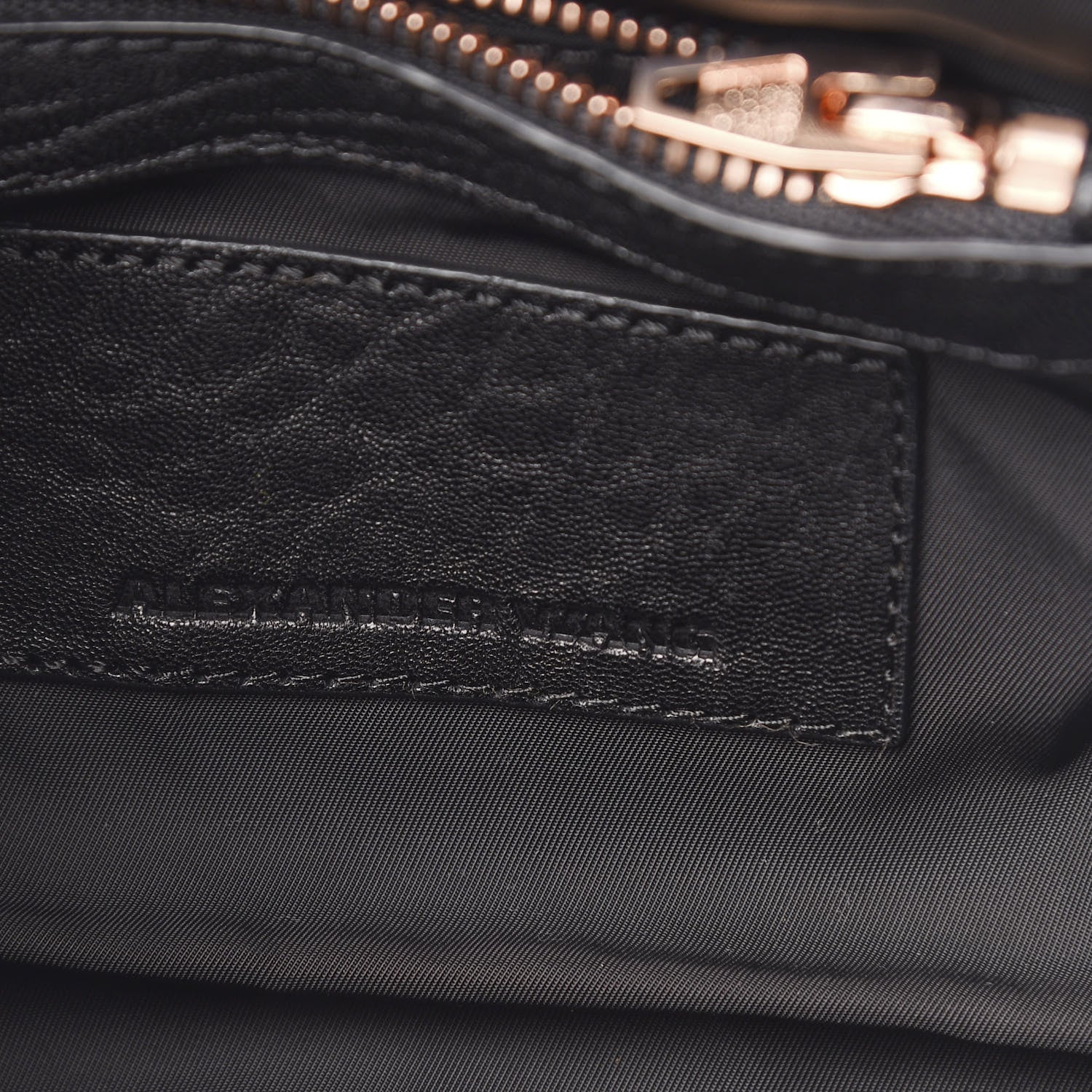 Alexander Wang Pebbled Lambskin Mini Rockie Black Rose Gold Hardware 7 of 11