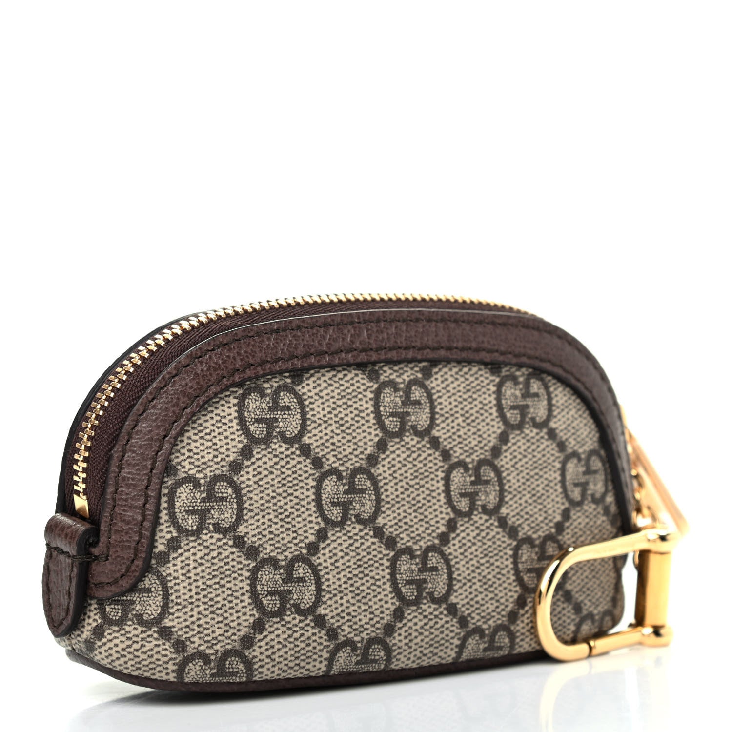 Gucci GG Supreme Monogram Web Ophidia Dome Key Pouch Beige New Acero 3 of 7