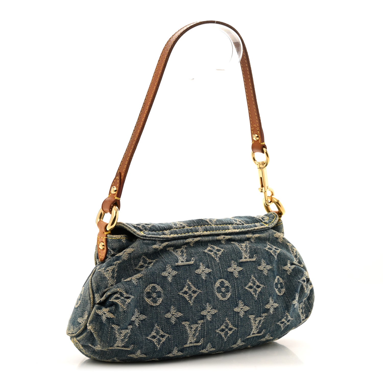 Louis Vuitton Monogram Denim Mini Pleaty Blue 3 of 13