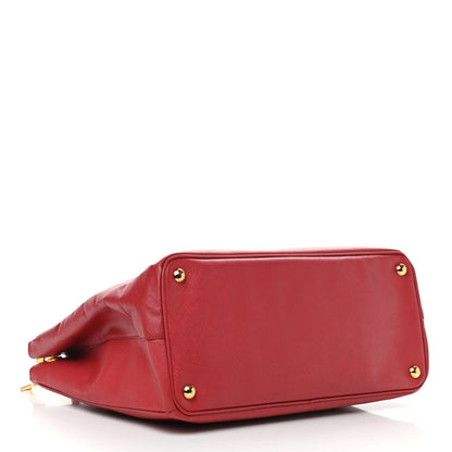 Prada Saffiano Large Galleria Double Zip Tote Fuoco 4 of 15