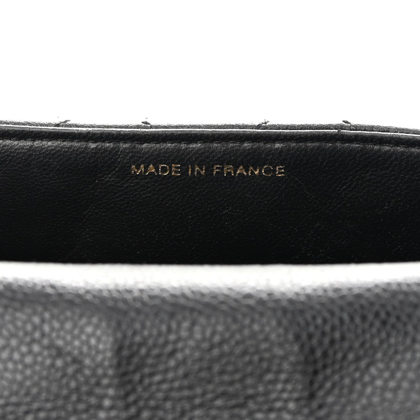 Caviar Quilted Flap Shoulder Bag Black Black