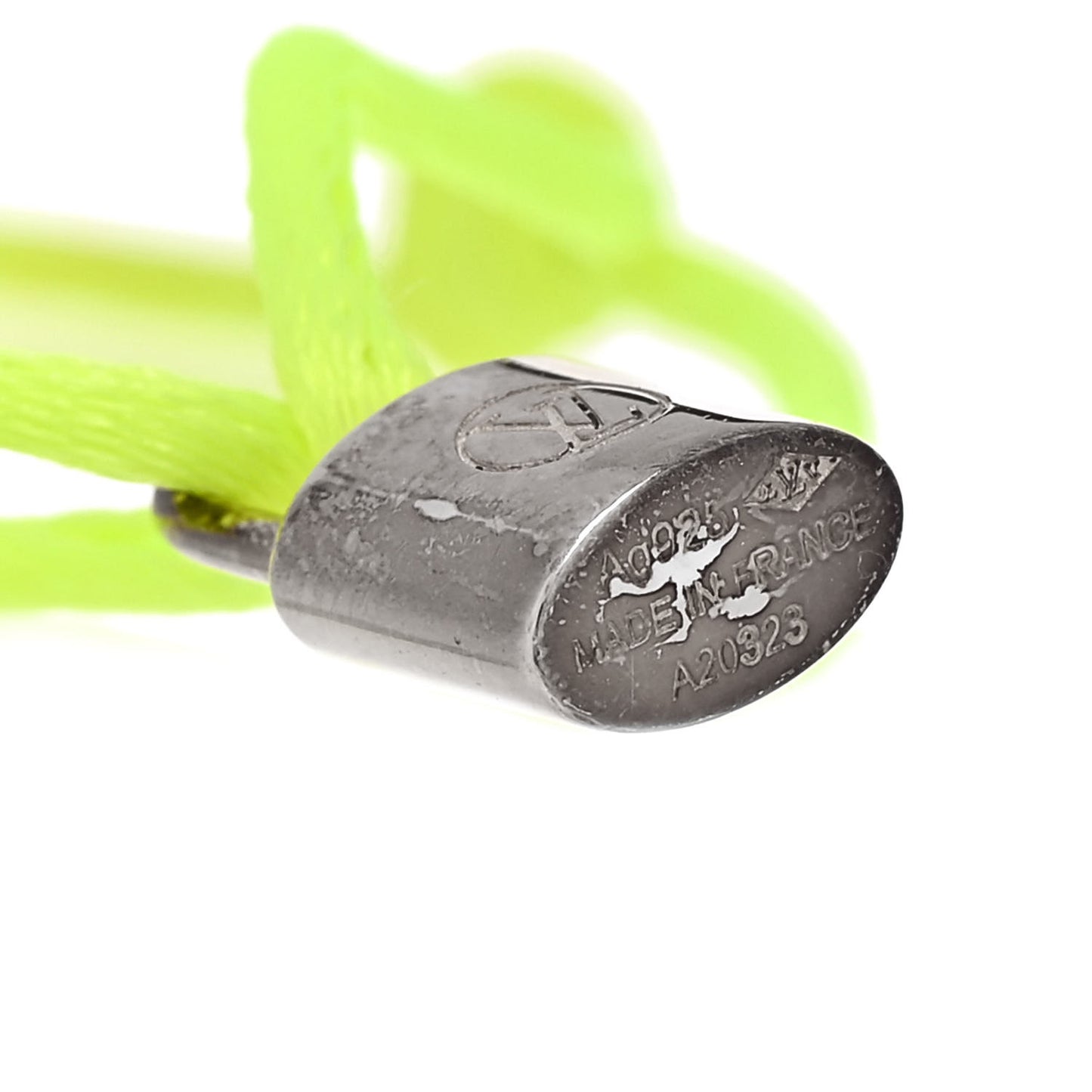 X UNICEF Sterling Silver Lockit Bracelet Neon Yellow
