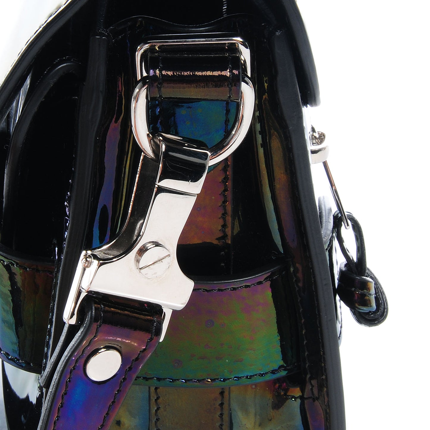 PS11 Mini Classic Shoulder Bag Holographic Oil Slick