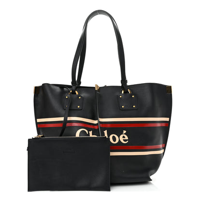 Chloe Smooth Calfskin Medium Vick Tote Full Blue 1 of 14