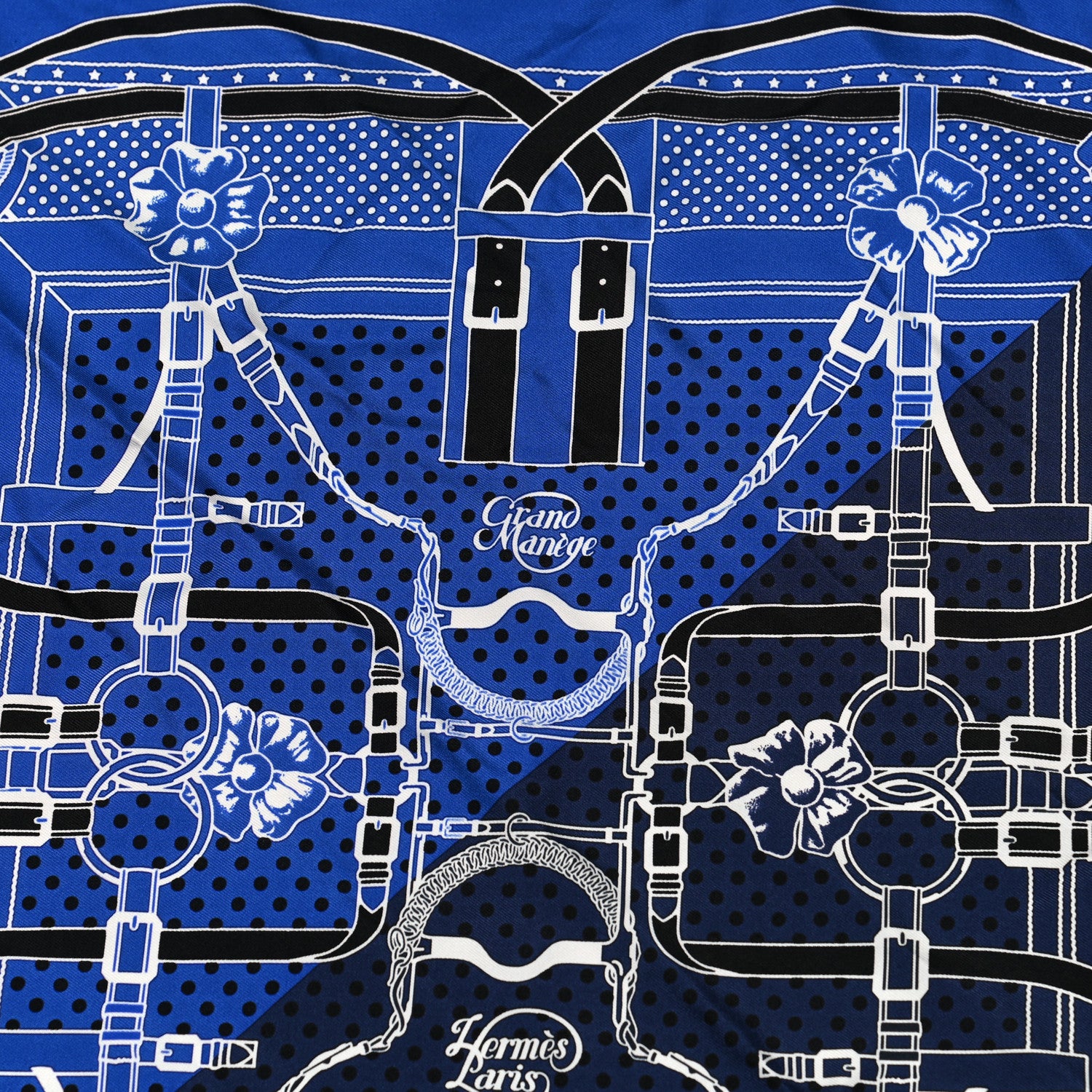 Hermes Silk Grand Manege Cut Bandana Love Scarf 70 3 of 7
