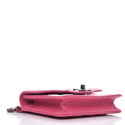 Chanel Lambskin Quilted Mini Crossing Times Flap Pink 4 of 7