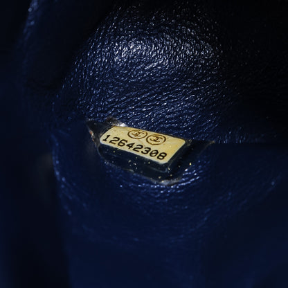 Chanel Lambskin Quilted Mini Square Flap Blue 7 of 8