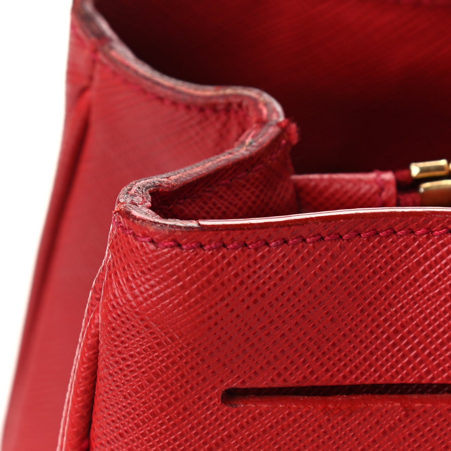 Saffiano Lux Medium Tote Fuoco
