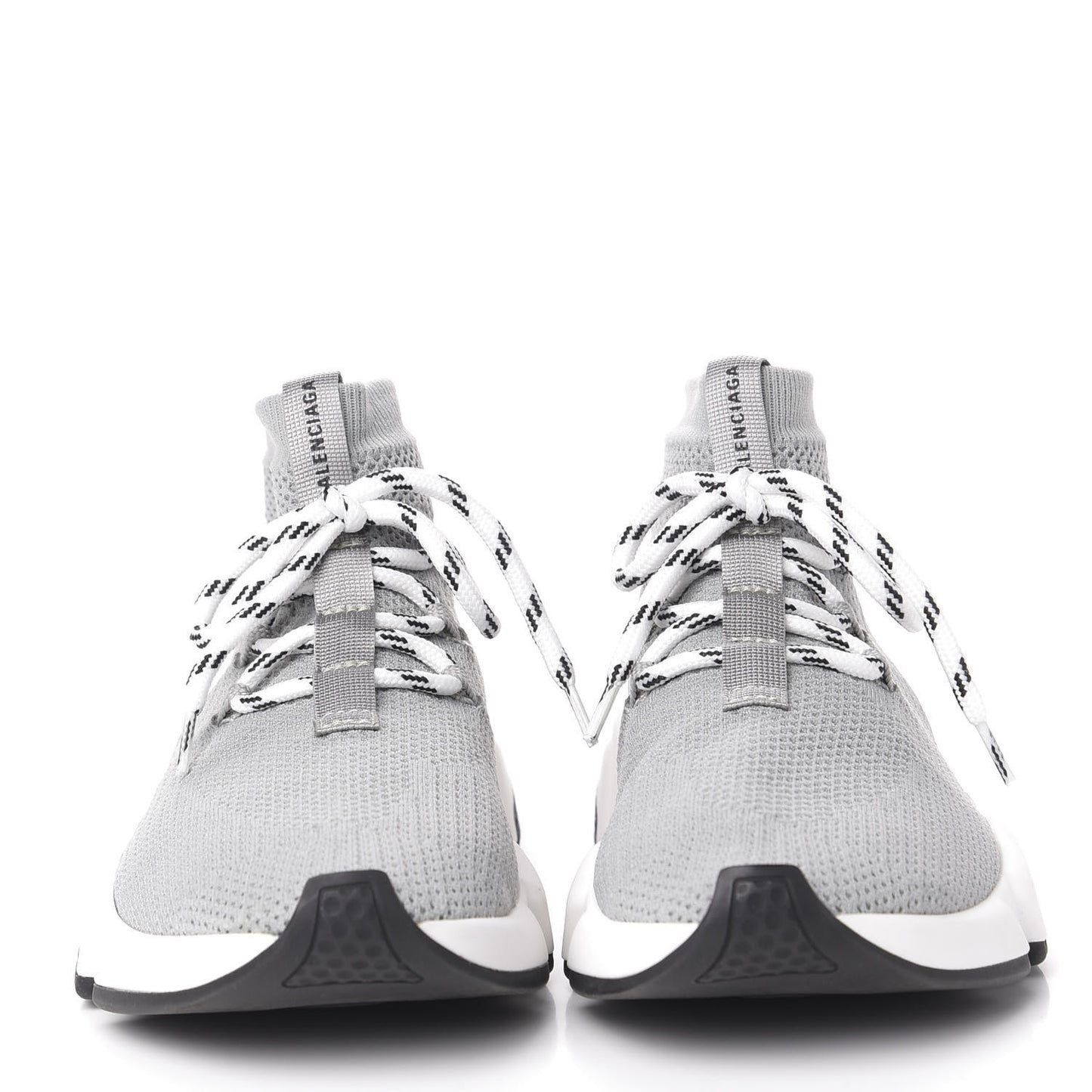 Knit Womens Speed Lace Up Sneakers 38 Gris