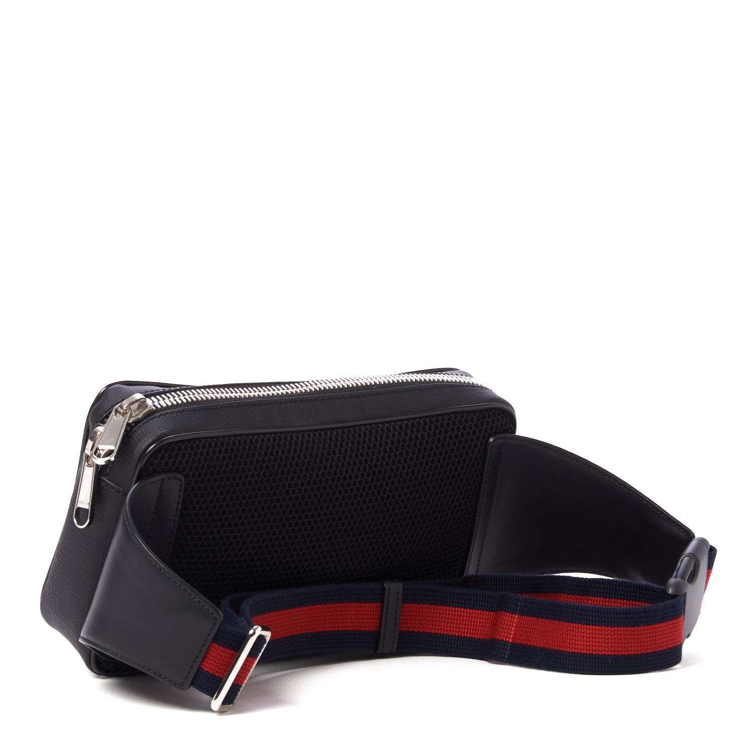 Gucci Soft GG Supreme Monogram Web Belt Bag Black Grey 3 of 9