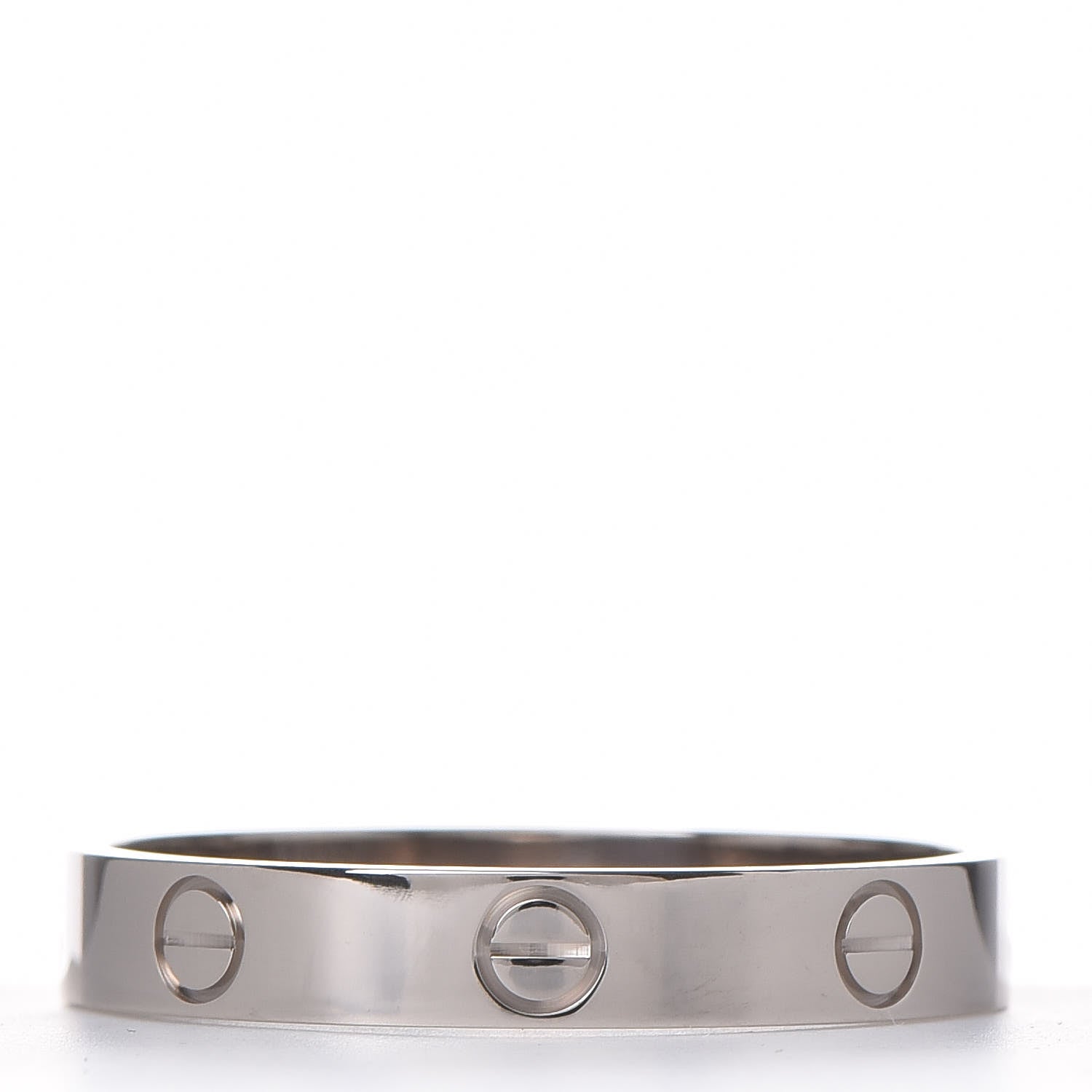 Cartier 18K White Gold 3.5mm LOVE Wedding Band Ring 62 10 3 of 4