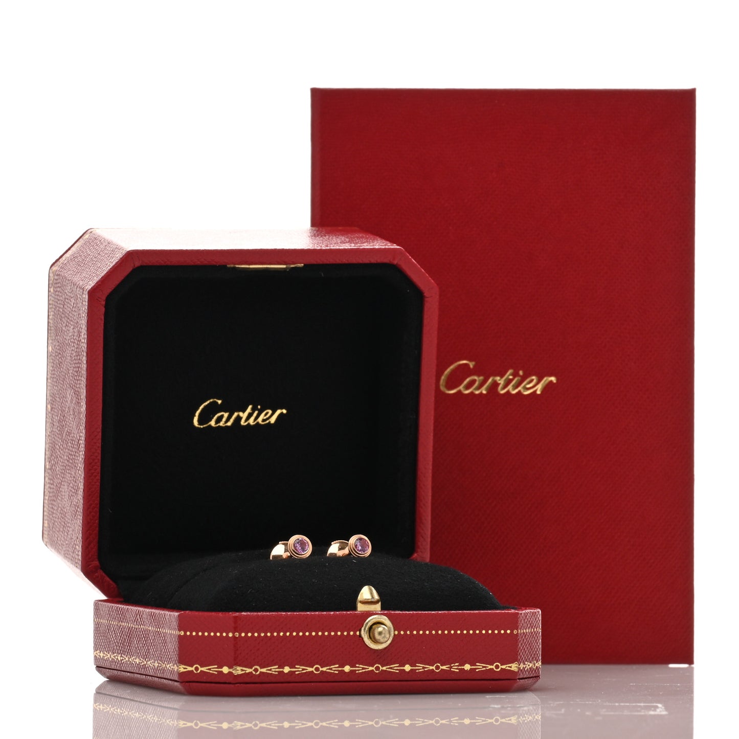 18K Pink Gold Pink Sapphire D'Amour Earrings