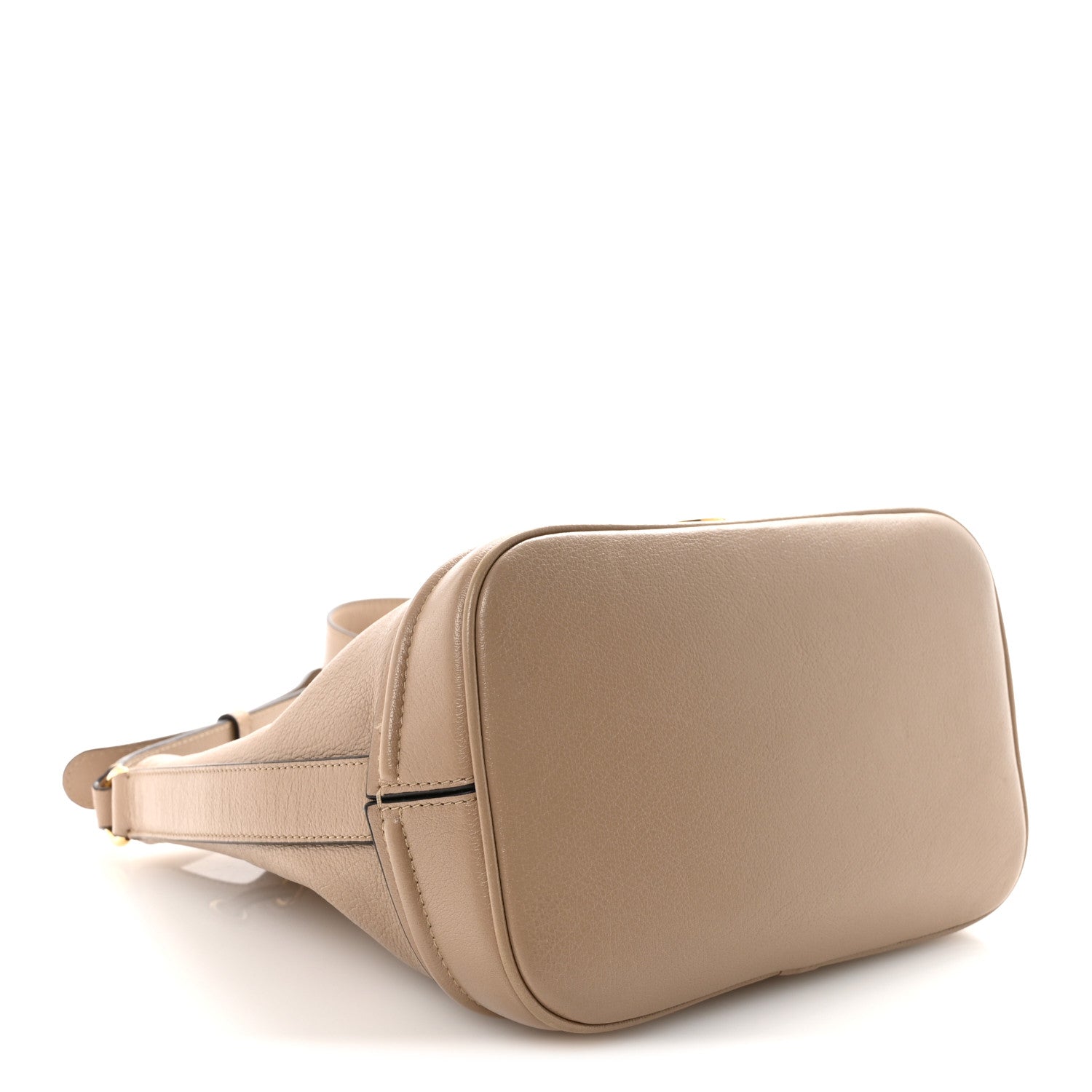 Chloe Grained Buffalo Horse Medal Bucket Bag Boyish Brown 4 of 9