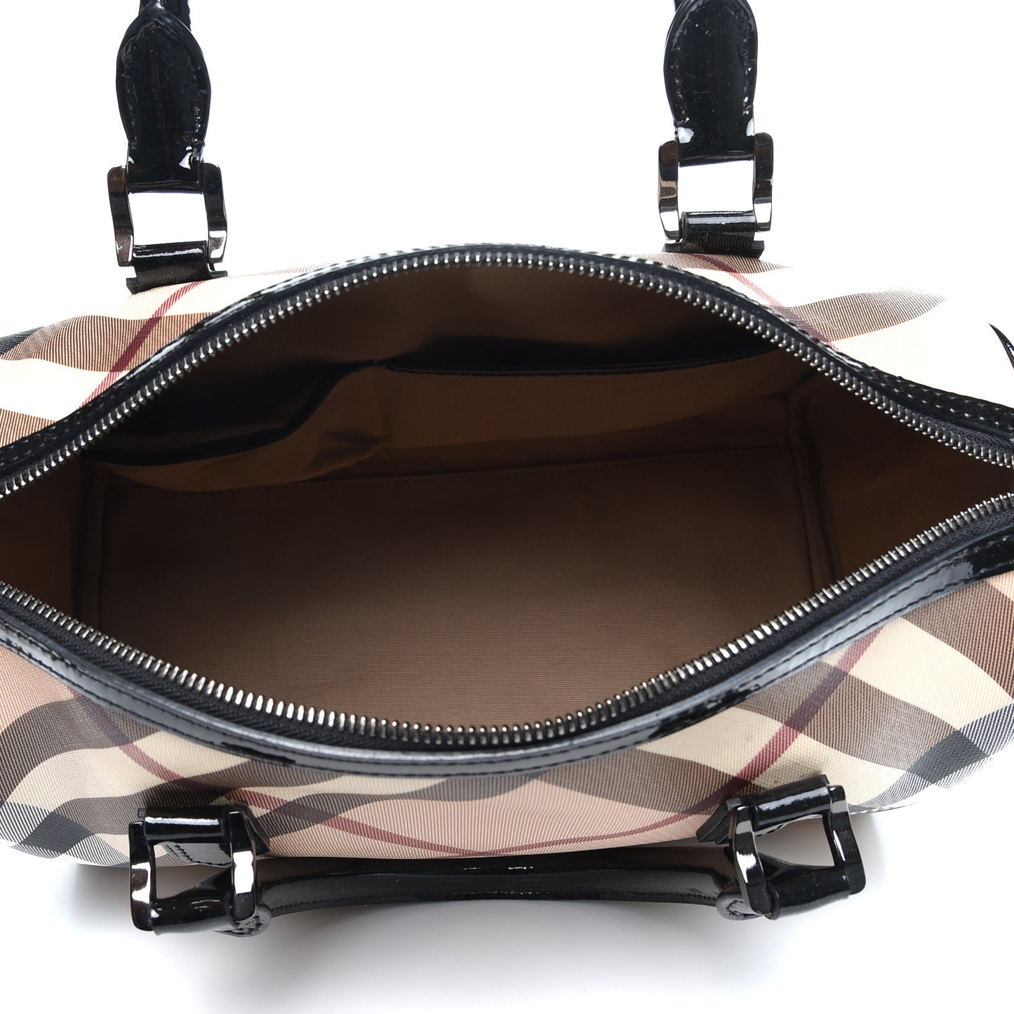 Supernova Check Small Chester Bowling Bag Black