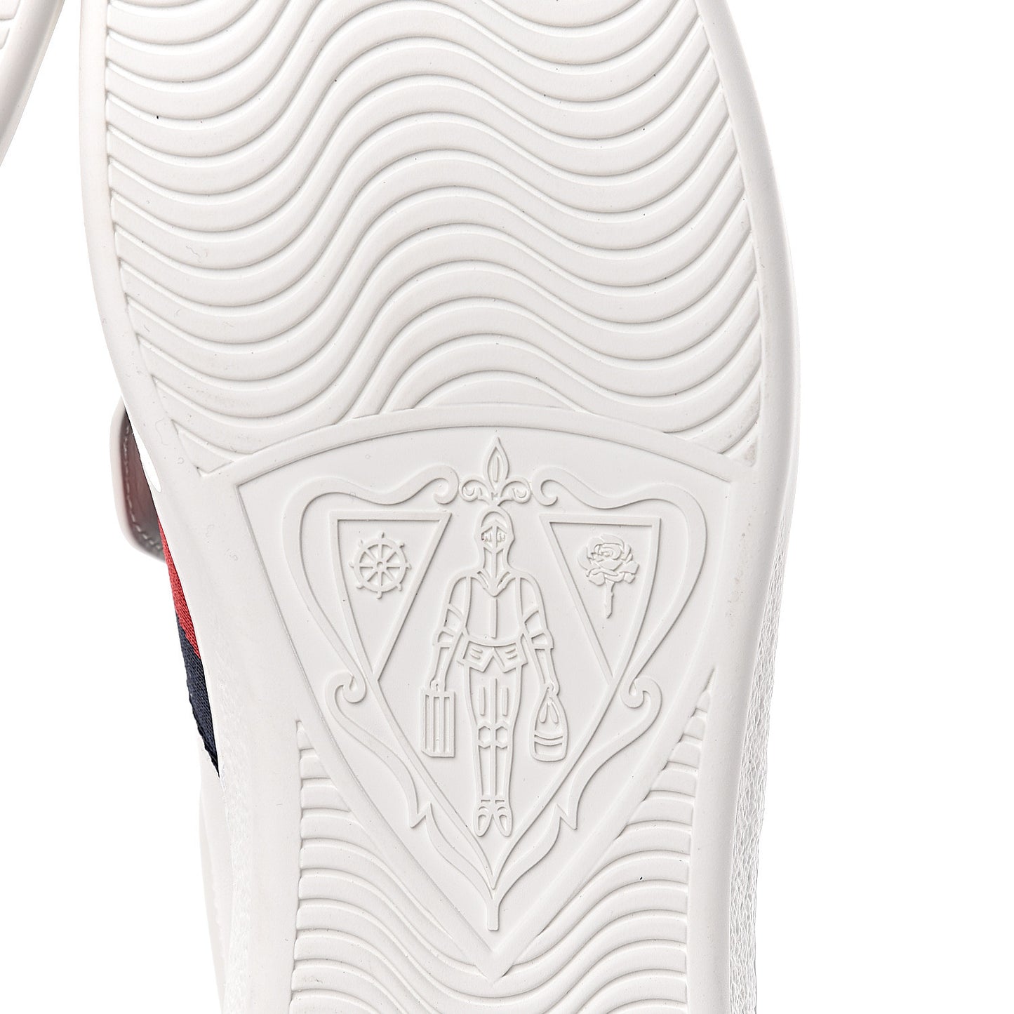 Calfskin Ayers Web Tiger Embroidered Mens Ace Sneakers 9 White