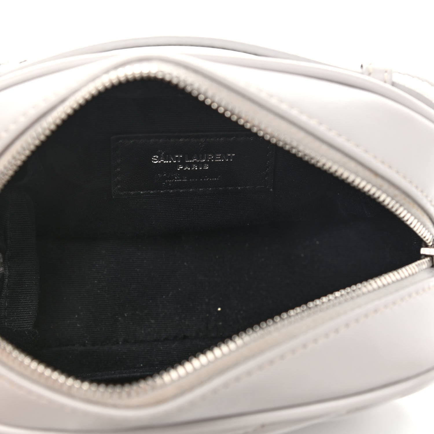 Saint Laurent Calfskin Matelasse Monogram Lou Belt Bag Grey 4 of 8