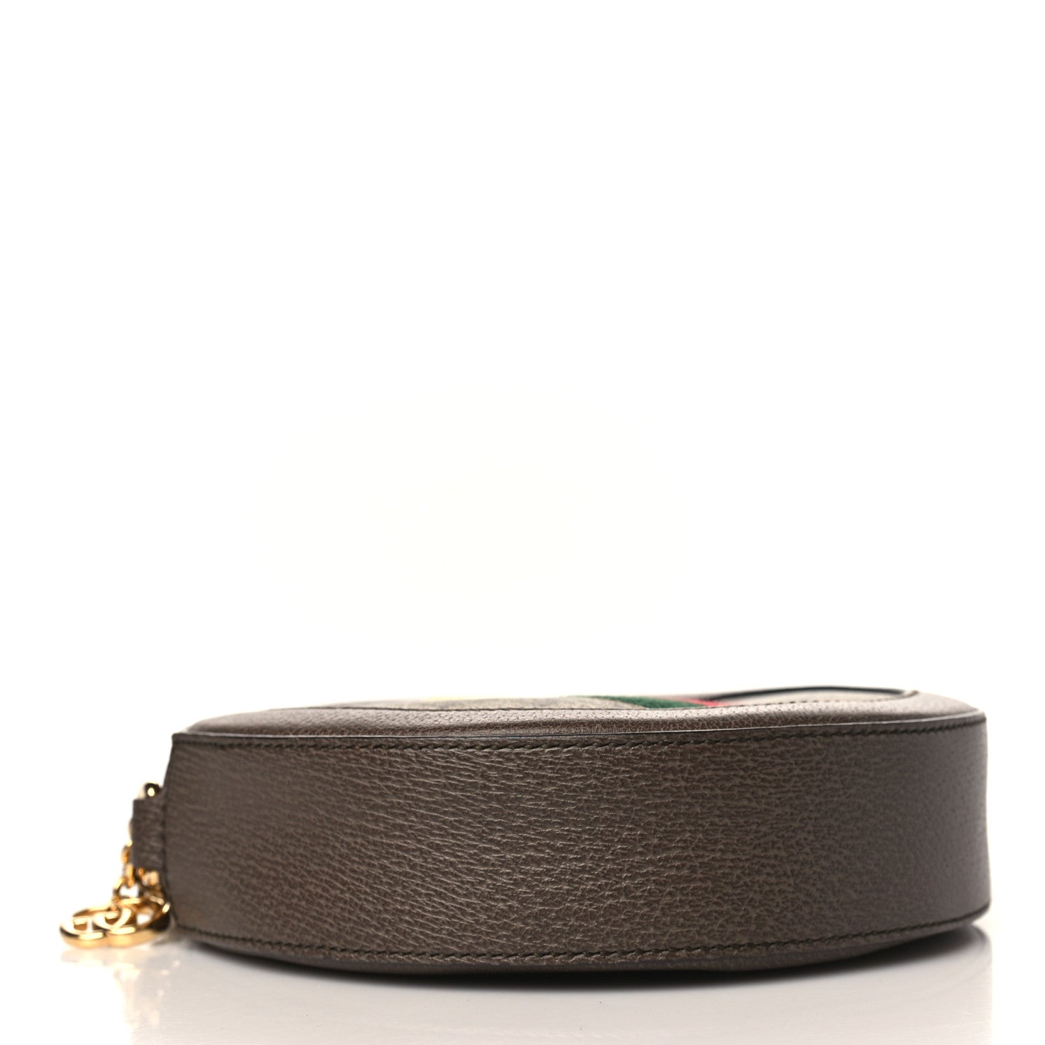 Gucci GG Supreme Monogram Web Mini Ophidia Round Shoulder Bag Brown 4 of 9