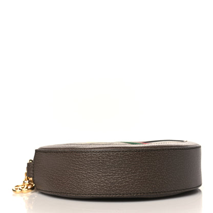 Gucci GG Supreme Monogram Web Mini Ophidia Round Shoulder Bag Brown 4 of 9