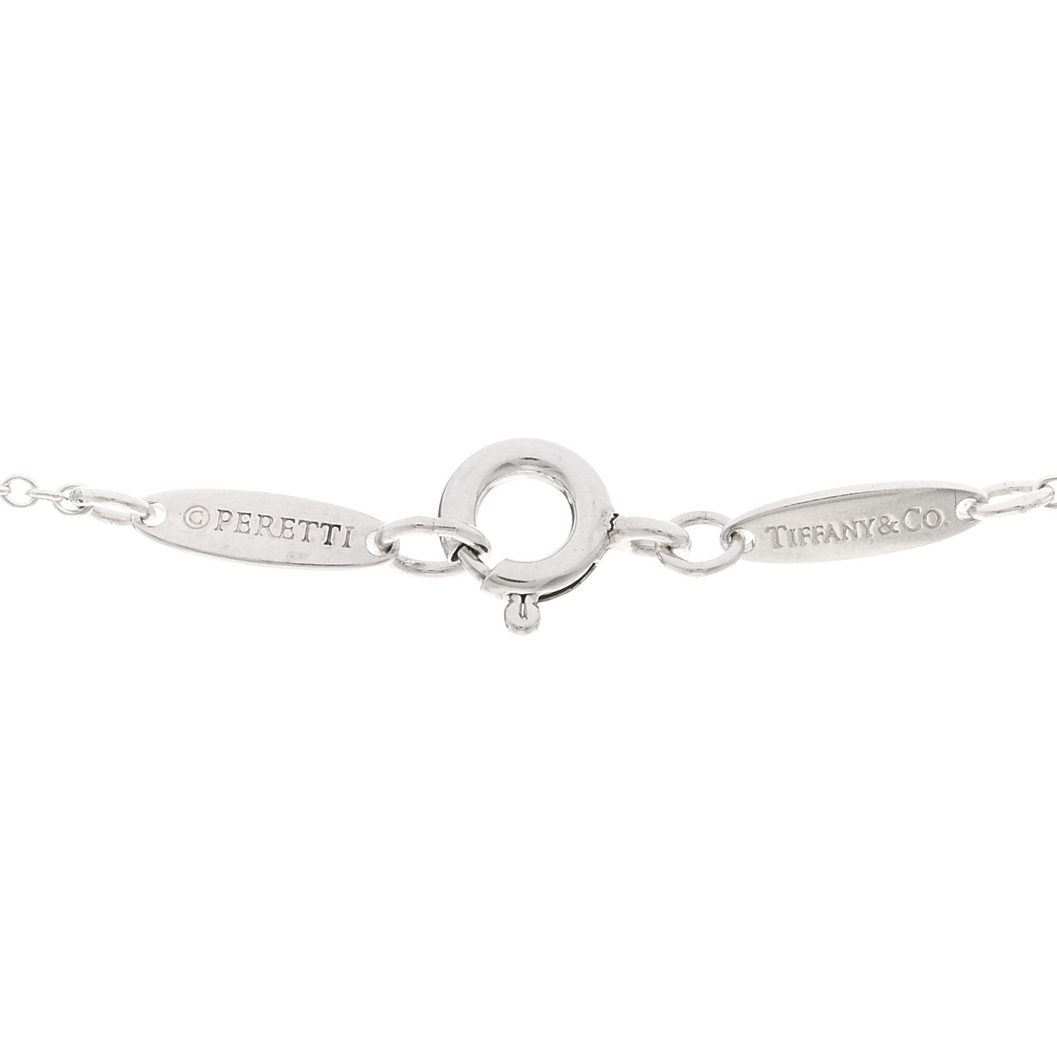 Tiffany Sterling Silver Elsa Peretti Letter A Pendant Necklace 4 of 4