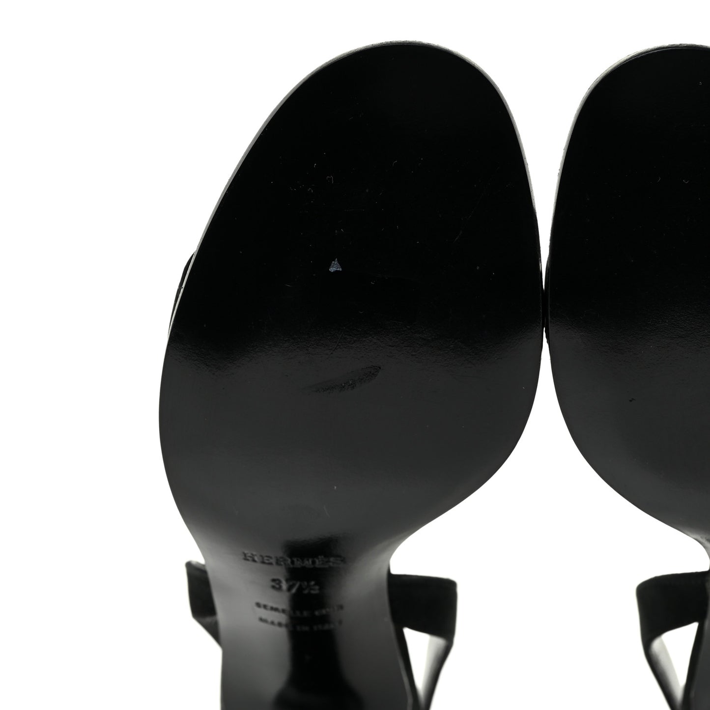 Suede Slingback Sandals 37.5 Black