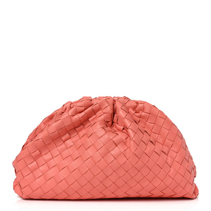 Bottega Veneta Nappa Maxi Intrecciato The Pouch Oversized Clutch Peach 2 of 20