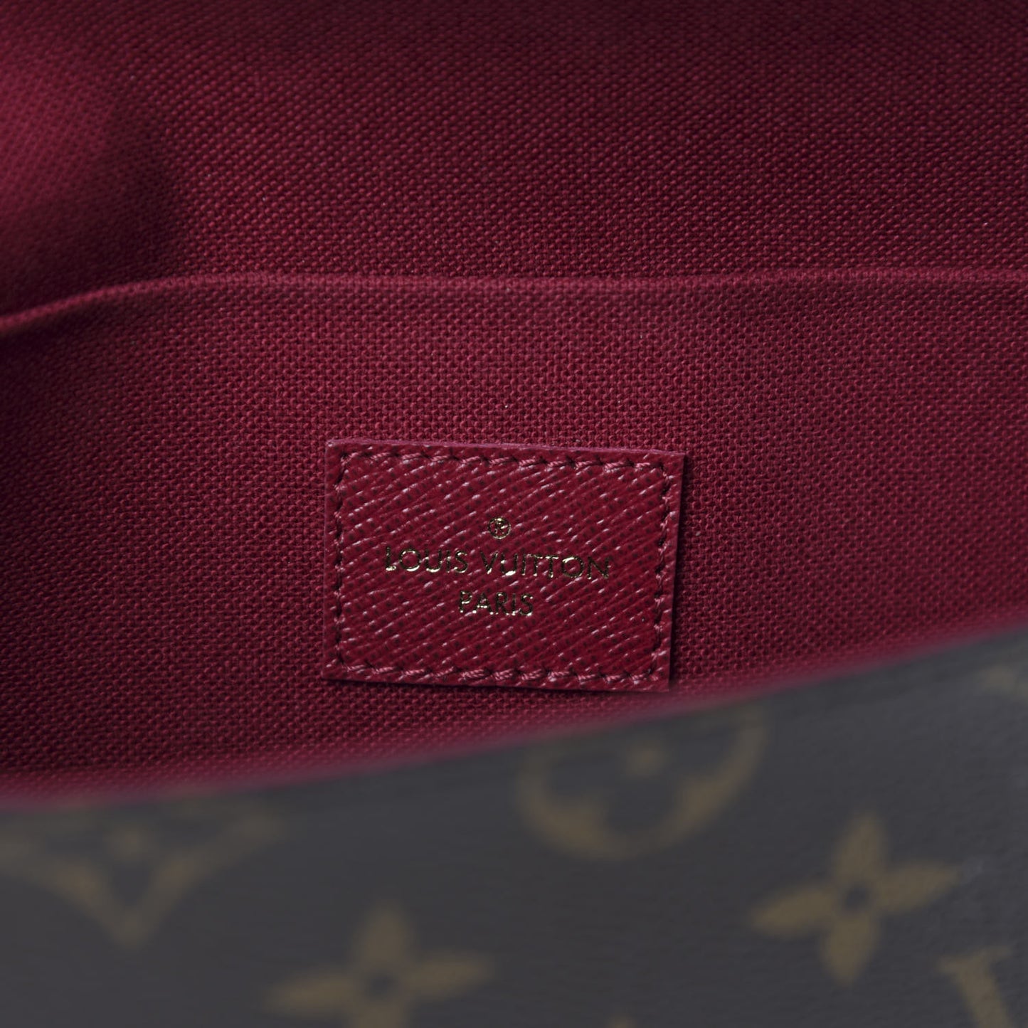 Monogram Pochette Felicie Chain Wallet Fuchsia