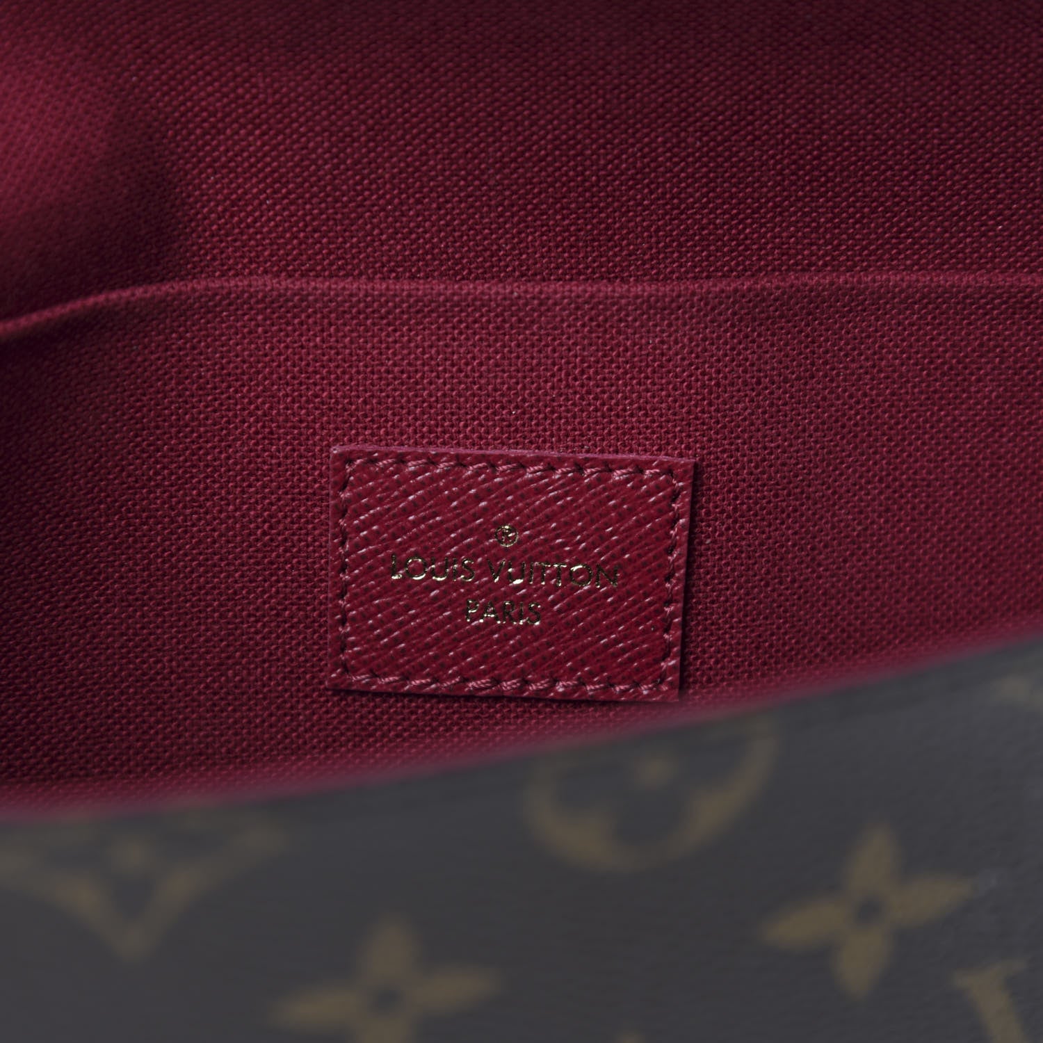 Louis Vuitton Monogram Pochette Felicie Chain Wallet Fuchsia 10 of 14