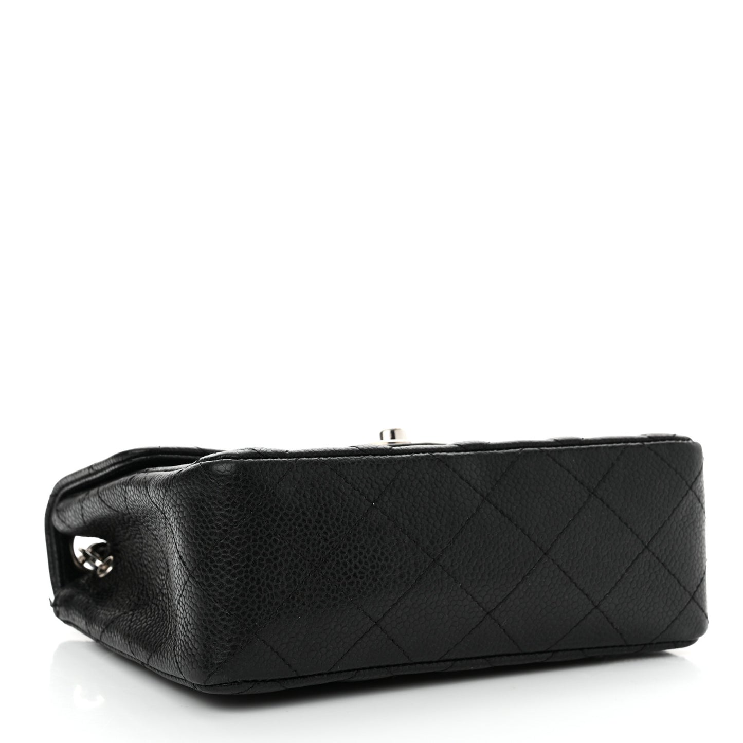 Caviar Quilted Mini Square Flap Black