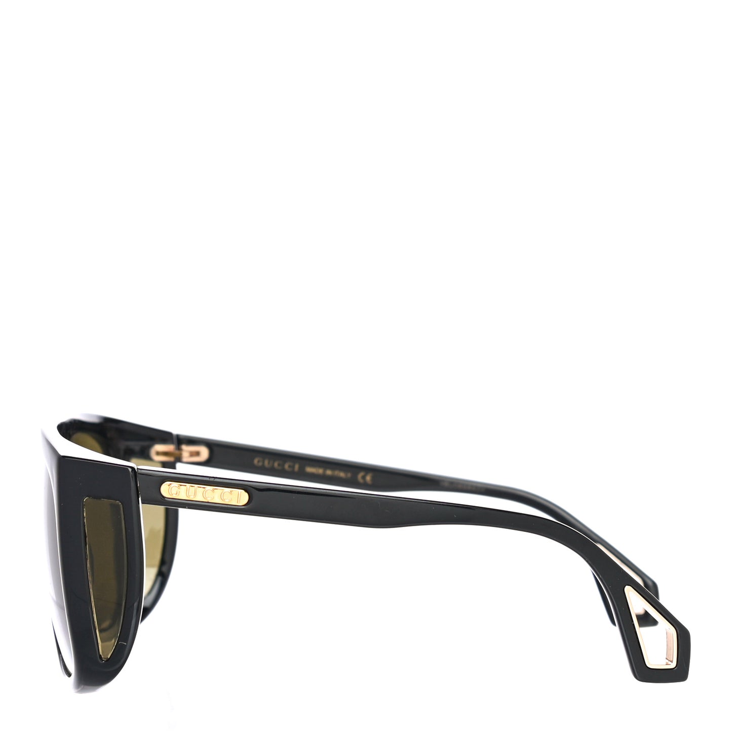Acetate Shield Sunglasses GG0467S Black