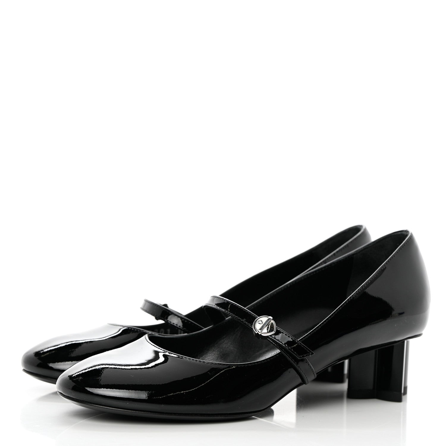 Louis Vuitton Patent Uniformes Silhouette 40mm Pumps 36 Black 3 of 9