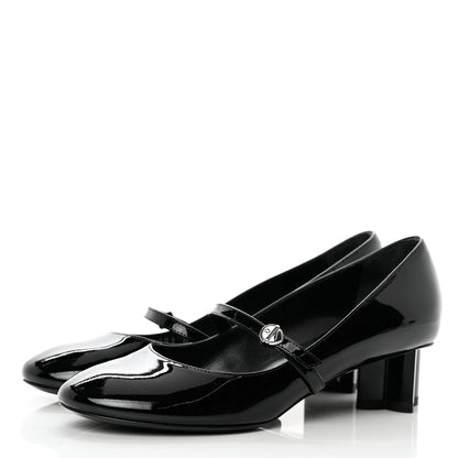Louis Vuitton Patent Uniformes Silhouette 40mm Pumps 36 Black 3 of 9