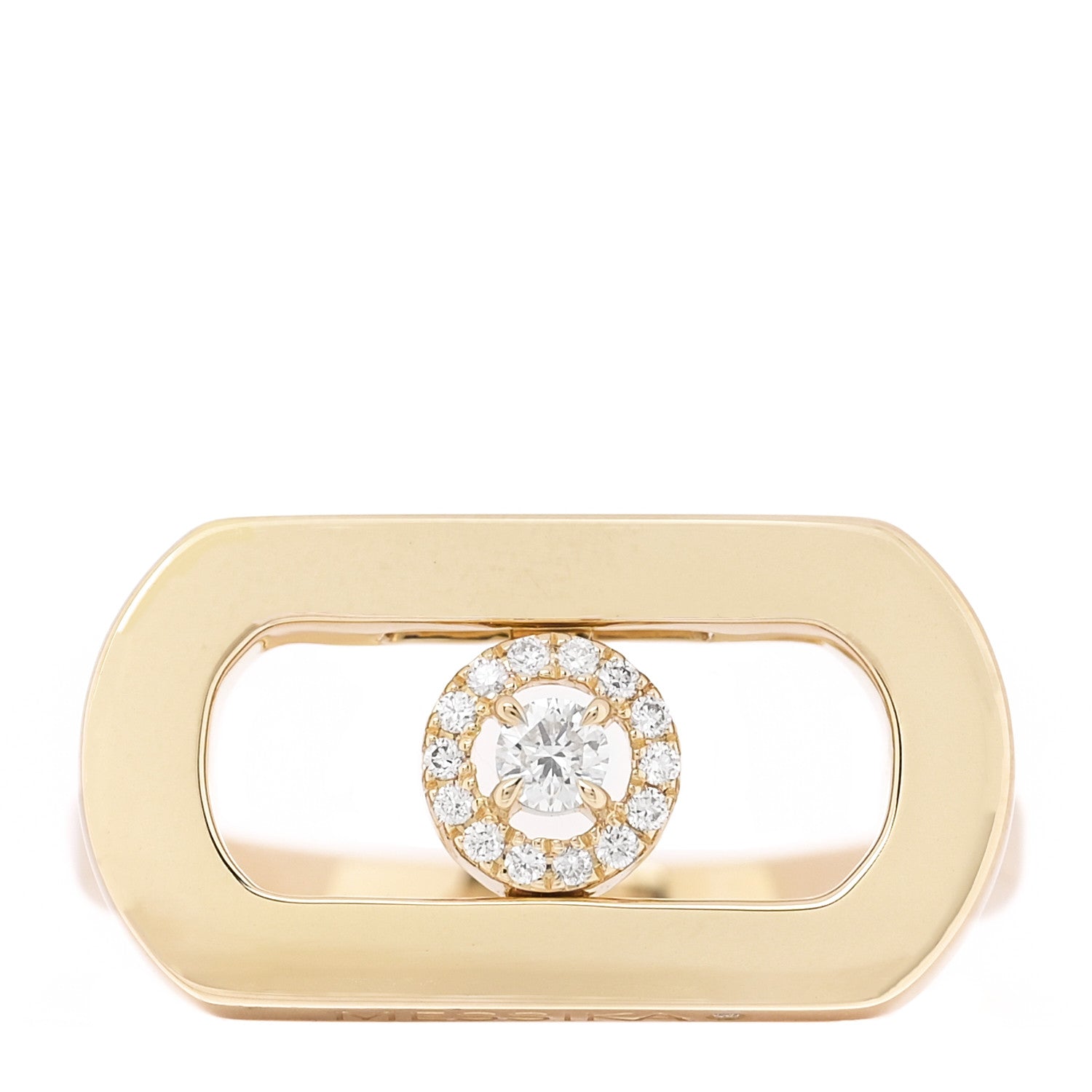 Messika 18K Yellow Gold Diamond So Move Ring 55 7.25 1 of 7