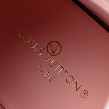 Louis Vuitton Monogram Embossed Calfskin Damier Azur Time Out Sneakers 40 Rose Clair Pink 10 of 10