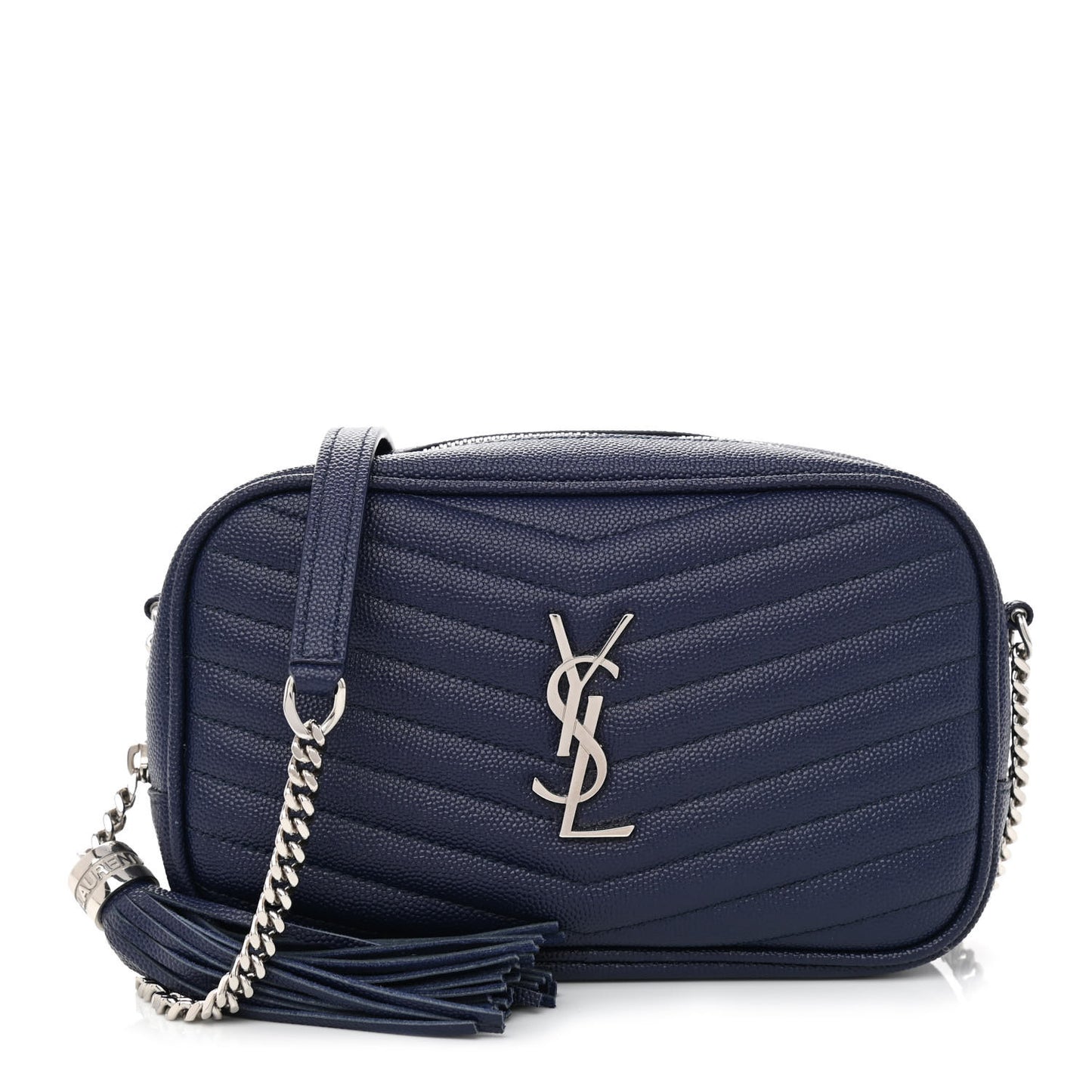 Grain De Poudre Matelasse Monogram Mini Lou Camera Bag Denim