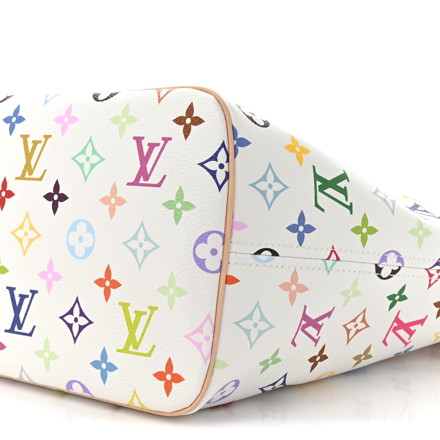 Louis Vuitton LV X TM Monogram Multicolor Neverfull MM White 9 of 10