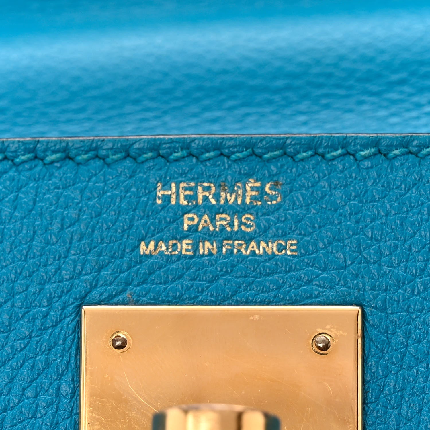 Hermes Evercolor Kelly Retourne 28 Bleu Zanzibar 6 of 17