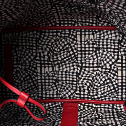 MCM Visetos Large Liz Reversible Shopper Tote Ruby Red 8 of 26