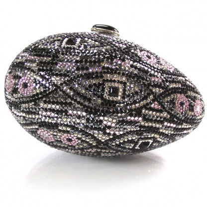 Judith Leiber Swarovski Crystal Egg Minaudiere Clutch 1 of 6