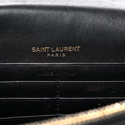Saint Laurent Smooth Calfskin Classic Monogram Kate Tassel Chain Wallet Black 7 of 14