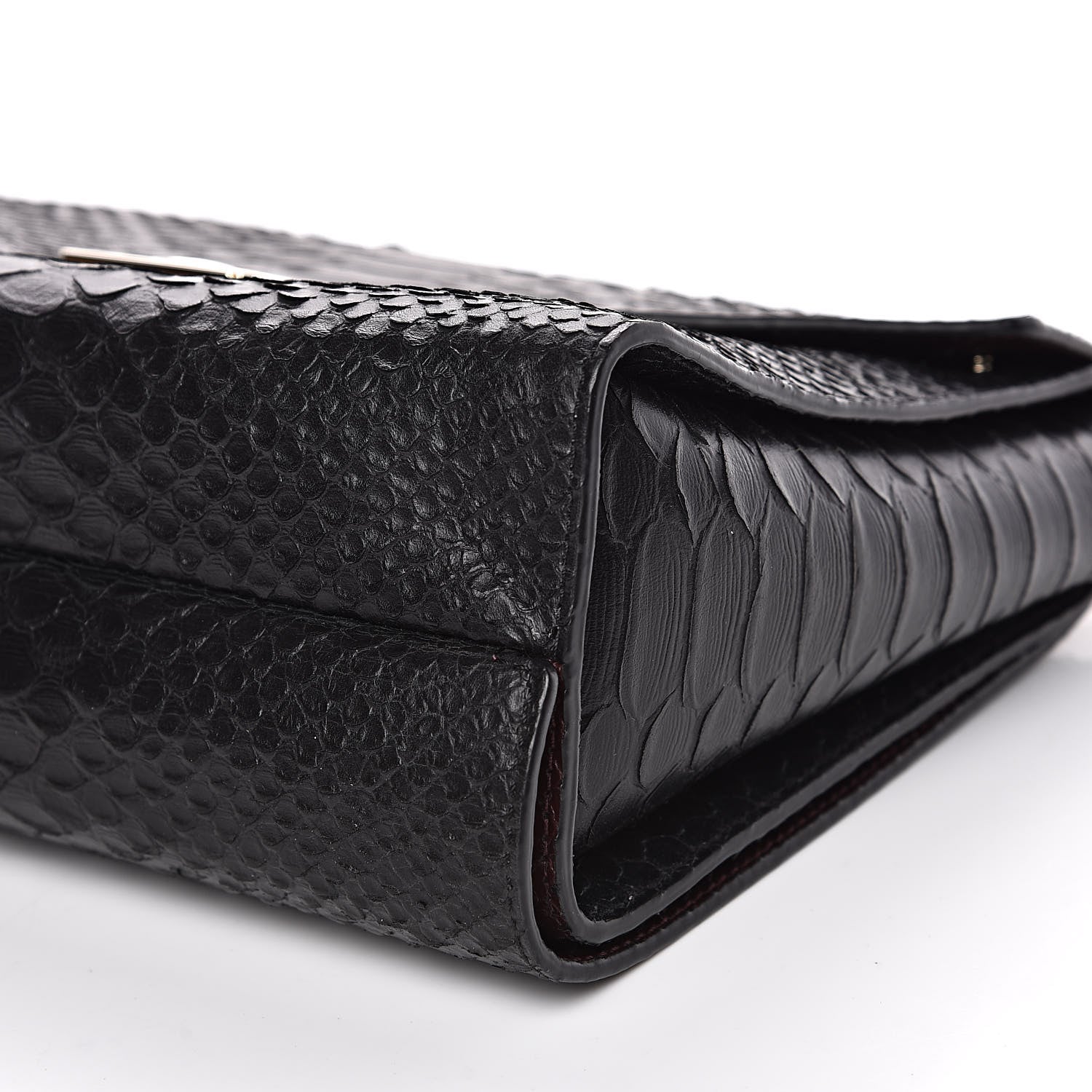 Mulberry Silky Python Calfskin Embossed Reversible Delphie Crossbody Oxblood Black 15 of 15