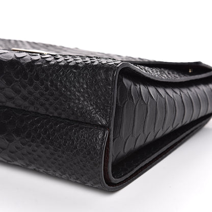 Mulberry Silky Python Calfskin Embossed Reversible Delphie Crossbody Oxblood Black 15 of 15