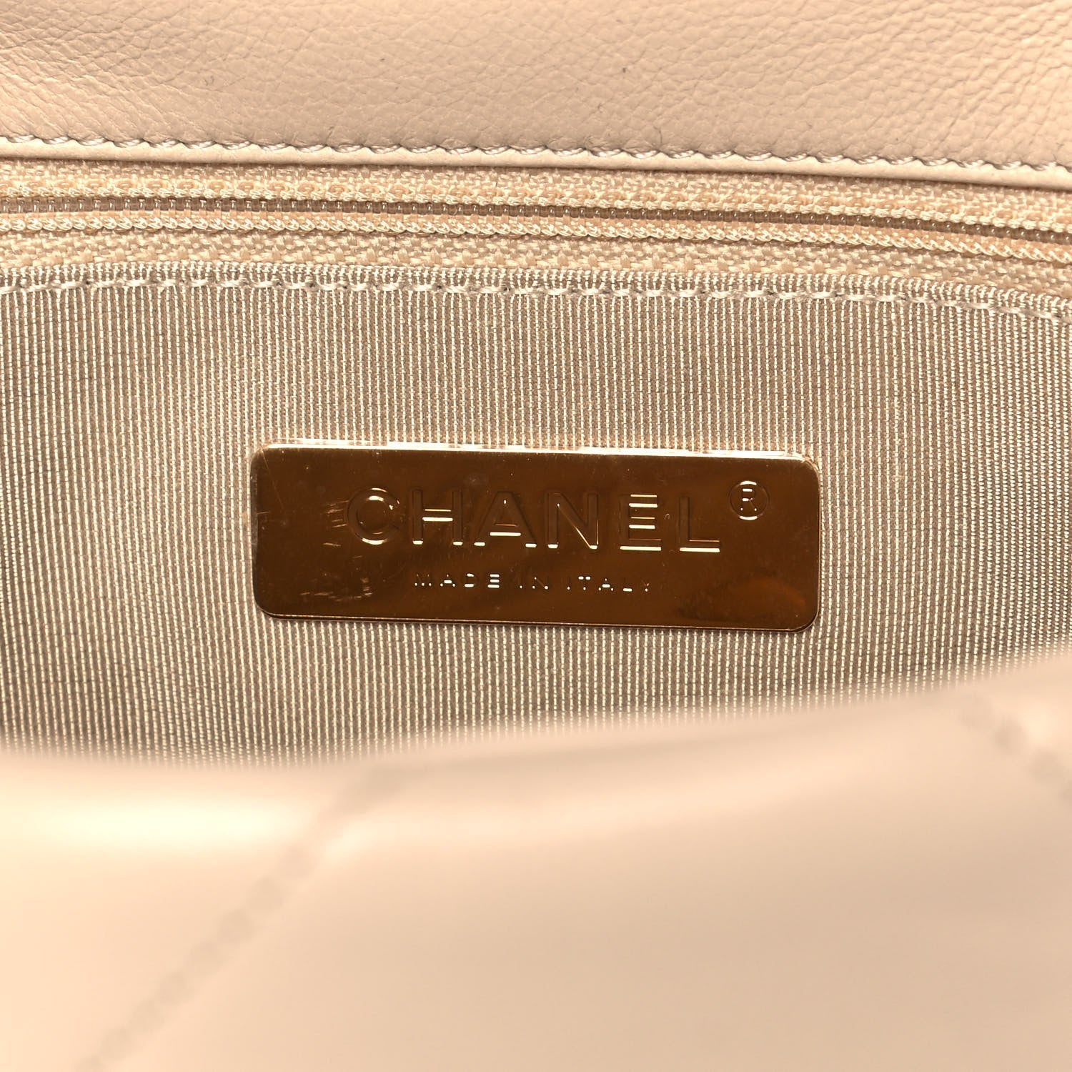 Chanel Lambskin Quilted Medium Chanel 19 Flap Beige 6 of 11