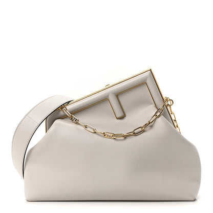 Fendi Shiny Nappa Medium Fendi First  Ghiaia 1 of 10