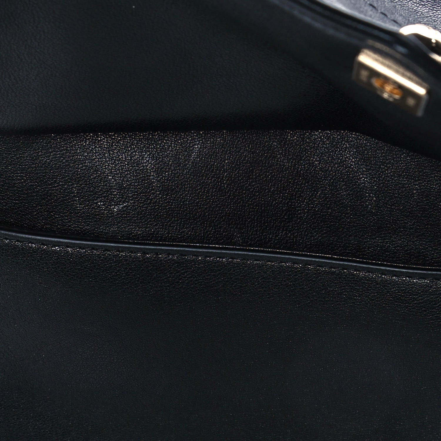 Chanel Sheepskin Chevron Quilted Mini Double Chevron Flap Black 11 of 13