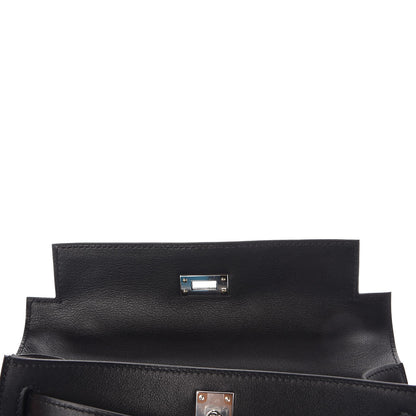 Hermes Swift Kelly Pochette Clutch Black 13 of 27