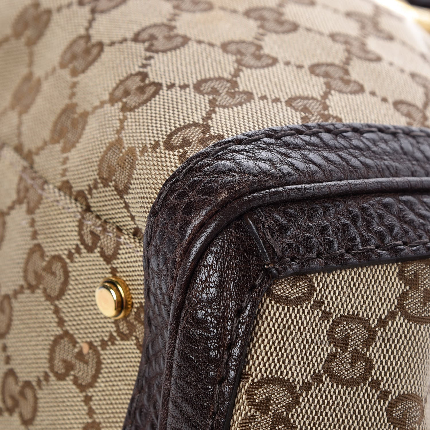 Gucci Monogram Medium GG Running Tote Dark Brown 10 of 11