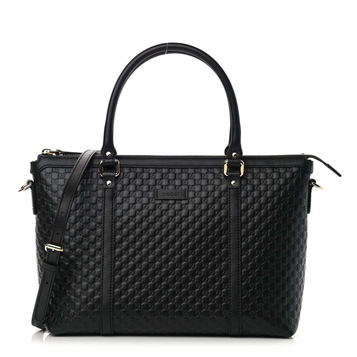 Gucci Soft Microguccissima Small Zippered Satchel Black 1 of 11
