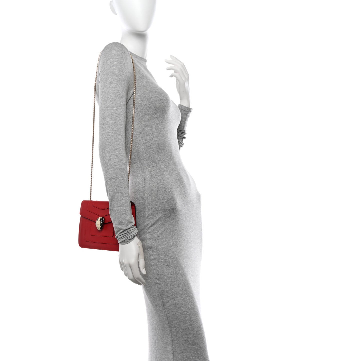 Calfskin Serpenti Forever Crossbody Bag Red